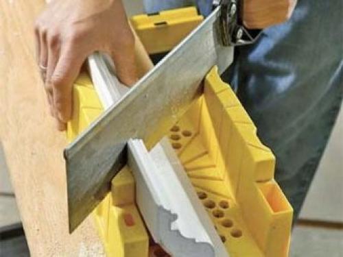 Как крепить багет на потолок. Подготовка 10