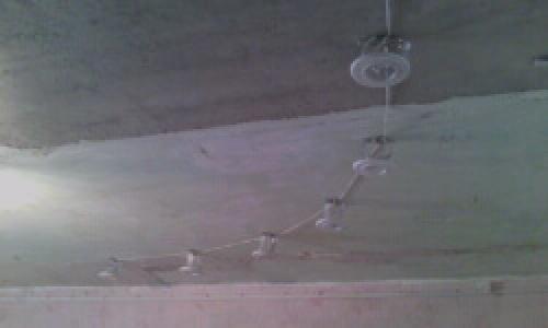 Монтаж закладных под натяжной потолок. Установка платформ под светильники 02