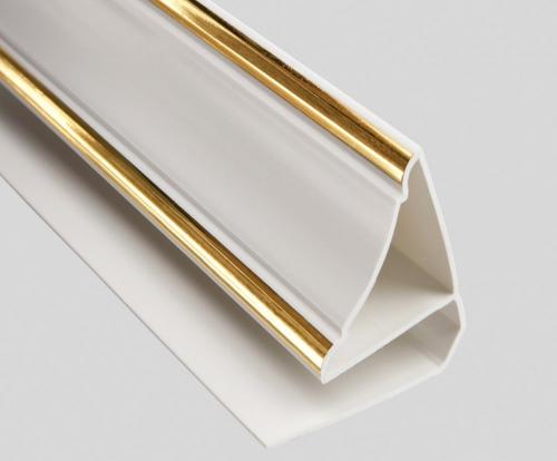 Нужен ли багет на натяжной потолок. Материал плинтусов для натяжных потолков