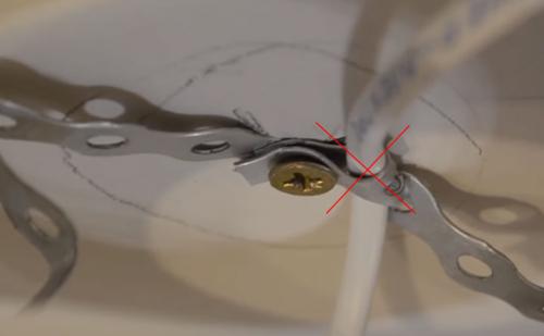 Закладные под натяжной потолок под светильники. Изготовление закладной для светильника