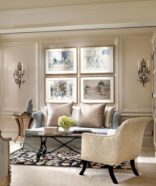 Молдинги на стене с обоями. Технологический процесс