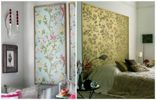 Молдинги на стене с обоями. Технологический процесс