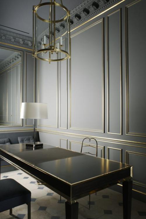 Использование молдингов на стенах и потолке в дизайне.. Молдинги на стенах 12