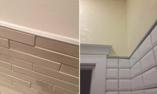 Раскладка молдингов на стене размеры. На стыке разных материалов