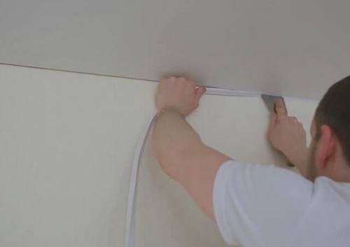 Маскировочная лента для натяжных потолков. Что такое лента маскировочная для натяжного потолка? 01 Маскировочная лента для натяжных потолков. Что такое лента маскировочная для натяжного потолка? 01