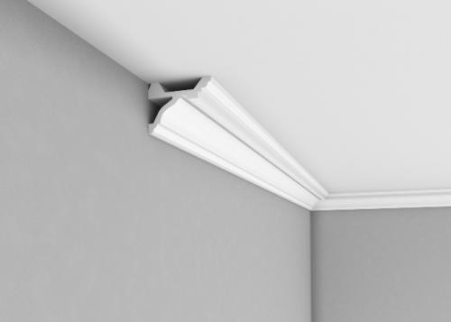 Лучшие плинтусы для натяжных потолков на 2022 год. Потолочный плинтус в интерьере 2022: ТОП-40 лучших идей дизайна с фото 08