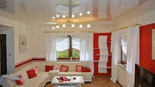 Виды натяжных потолков для зала. Натяжные потолки для зала: 110 интересных фото идей оформления современных навесных потолков (советы по выбору материала и дизайна)