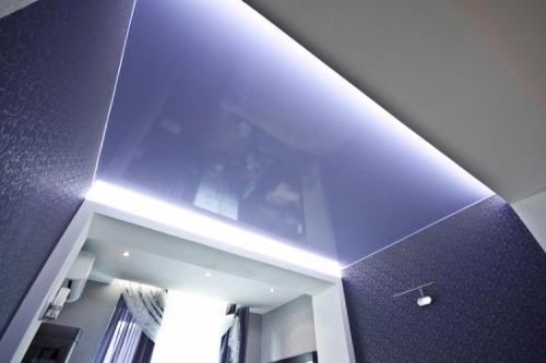 Двухуровневый натяжной потолок конструкция. Двухуровневые натяжные потолки (100 фото)