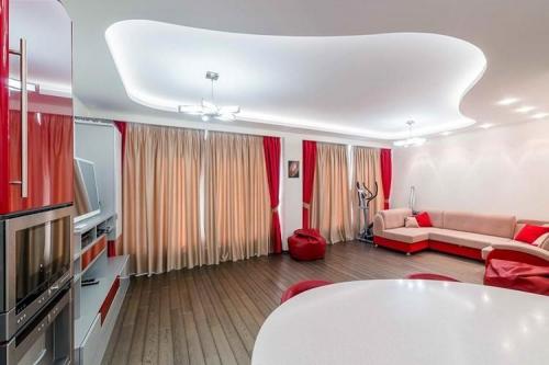 Двухуровневый натяжной потолок конструкция. Двухуровневые натяжные потолки (100 фото)