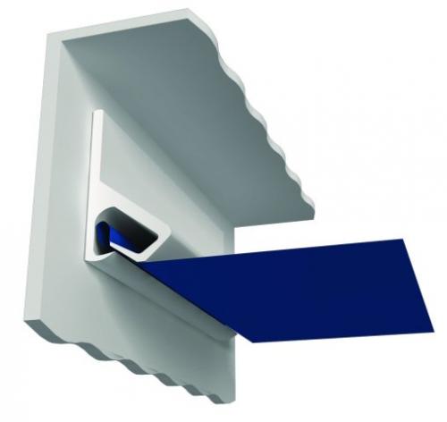 Клипсовый метод крепления натяжных потолков. Гарпунная система