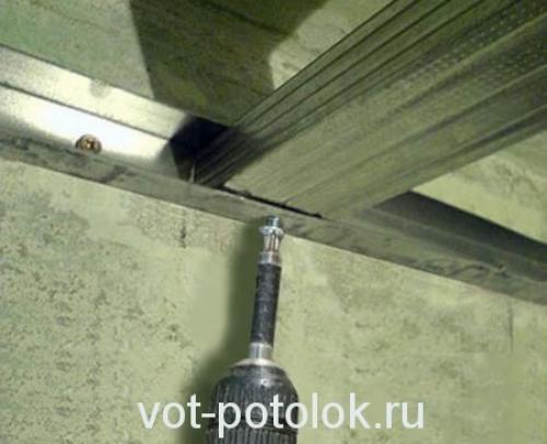 Крепление багета натяжного потолка к гипсокартону. Установка гипсокартонного короба на существующий потолок