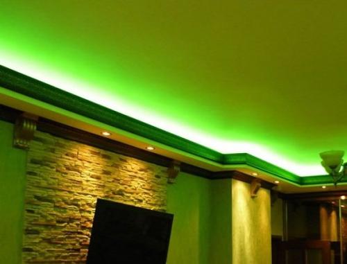 Гипсокартонный потолок без плинтуса. Плинтусы