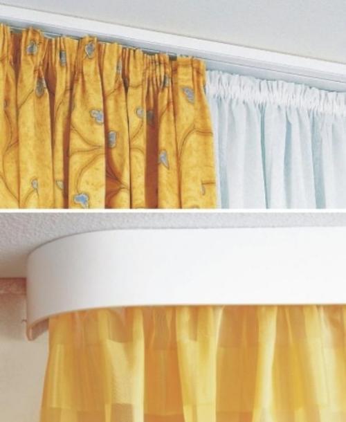 Как крепить однорядный потолочный карниз. Шинный карниз: разновидности и особенности установки