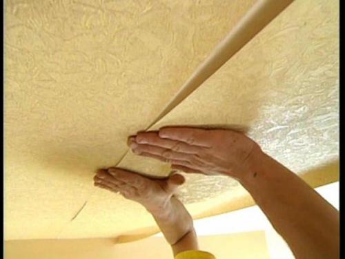 Все о разных типах потолков. Виды потолков. Побелка, покраска, оклейка обоями. Клеевые, подвесные, гипсокартонные, кассетные, реечные, натяжные и подшивные конструкции 18 Все о разных типах потолков. Виды потолков. Побелка, покраска, оклейка обоями. Клеевые, подвесные, гипсокартонные, кассетные, реечные, натяжные и подшивные конструкции 18