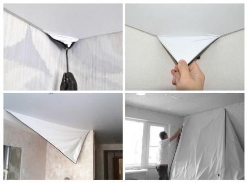 Можно ли вкрутить саморез в натяжной потолок. Выполняем отверстия до монтажа самого потолка 07 Можно ли вкрутить саморез в натяжной потолок. Выполняем отверстия до монтажа самого потолка 07