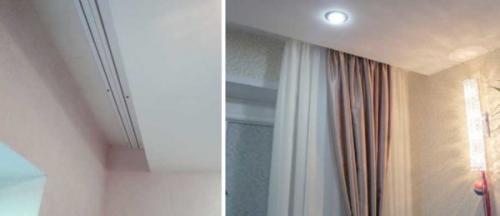 Какой карниз выбрать потолочный или настенный. По способу монтажа