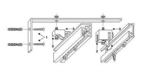Руководство по установке потолочного карниза. Однорядные, двухрядные карнизы 04