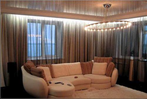 Подсветка карниза светодиодной лентой. Варианты подсветки