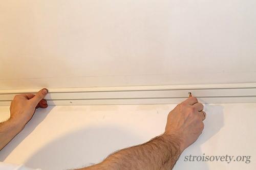 Натяжной потолок способы крепления карниза. Материал изготовления карниза 01 Натяжной потолок способы крепления карниза. Материал изготовления карниза 01