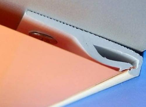 Натяжные потолки гарпунный способ крепления.  Гарпунная система крепления (видео) 04 Натяжные потолки гарпунный способ крепления.  Гарпунная система крепления (видео) 04