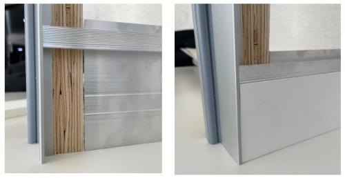 Скрытый плинтус алюминиевый. Организационный этап работ Монтаж скрытого плинтуса требует высокой точности и обязательного соблюдения скоординированных действий между рабочими. Обязательно учтите это до начала работ.