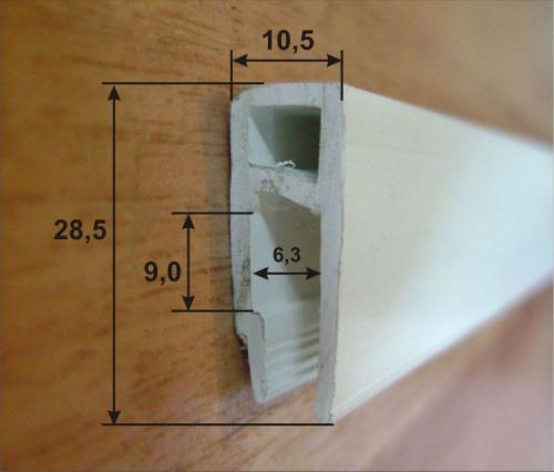 Стеновой багет для натяжных потолков. Виды профиля