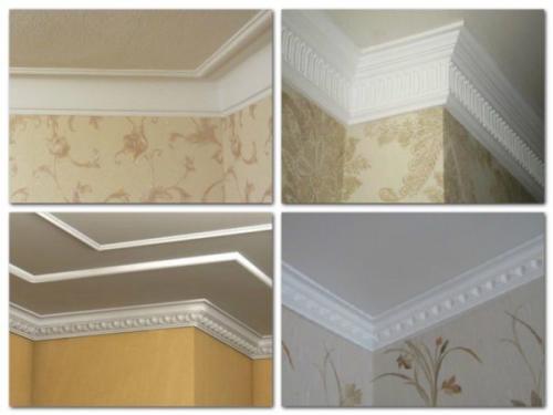 Как прикрепить багет к стене. Багет для обоев: как клеить правильно