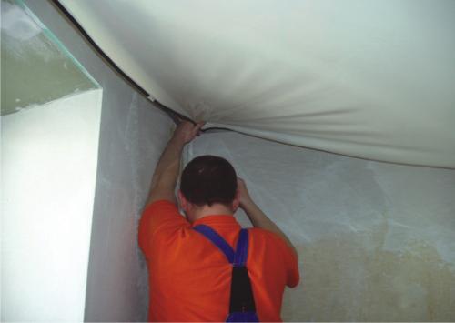 Системы крепления натяжных потолков. Виды крепления натяжного потолка 04