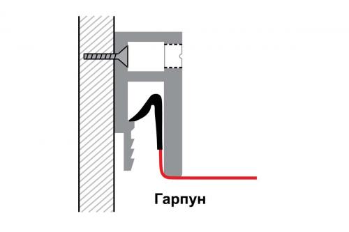 Способы крепления пвх багетов для натяжных потолков. Багеты для гарпунного способа крепления 03 Способы крепления пвх багетов для натяжных потолков. Багеты для гарпунного способа крепления 03