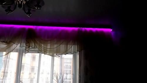 Подсветка штор в натяжном потолке. Как сделать подсветку штор натяжной потолок