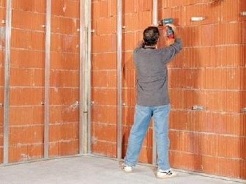 Правила создания каркаса для перегородок и потолков. Перегородка из гипсокартона своими руками за 12 шагов 11 Правила создания каркаса для перегородок и потолков. Перегородка из гипсокартона своими руками за 12 шагов 11