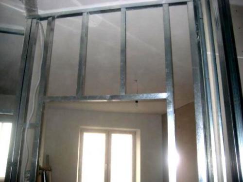 Шаг саморезов гипсокартон кнауф. Монтаж перегородки С112