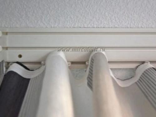 Советы по выбору карниза для штор под натяжной потолок. Виды 07