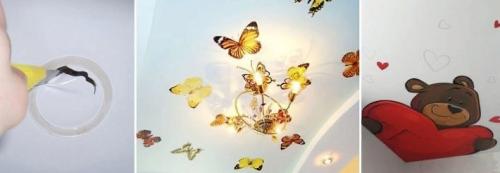 Как задекорировать дырку в натяжном потолке. Особенности повреждений