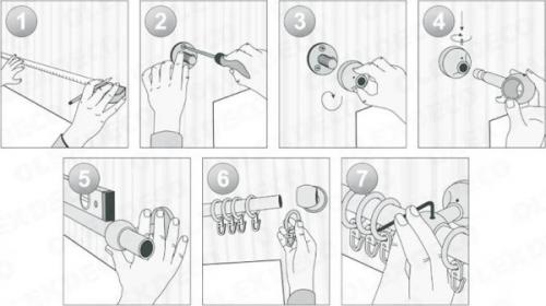 Как прикрепить карниз к стене. Монтаж по шагам