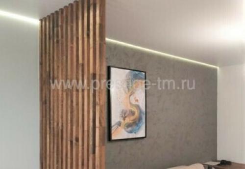 Как делать закладные под натяжной потолок для карниза. Открытая установка 16 Как делать закладные под натяжной потолок для карниза. Открытая установка 16